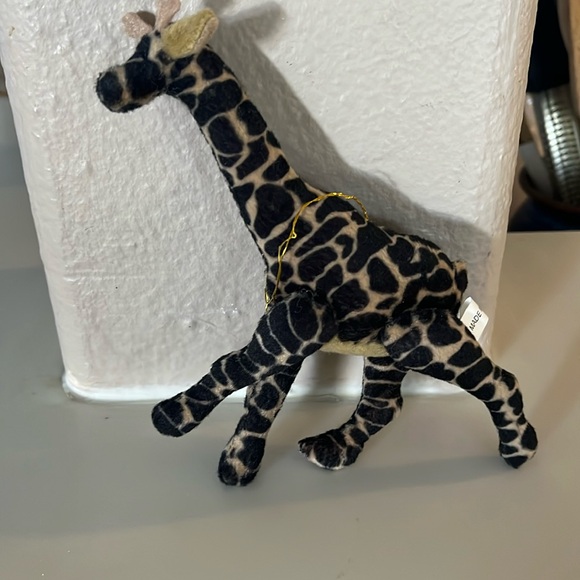Giraffe fabric ornament 6” moving legs - Picture 1 of 6